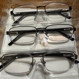 Foster Grant Reading Glasses +2.50 Metal & Plastic Frame | Size 53-18-140